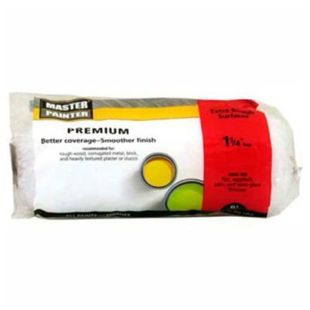 GENERAL PAINT Master Painter 9" Premium Roller Cover, 1-1/4" Nap, Knit, Extra Rough - 697955